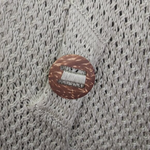 Soft Surroundings Waterfall Cardigan Women One Size Rayon Green Open Knit Button - Picture 10 of 13